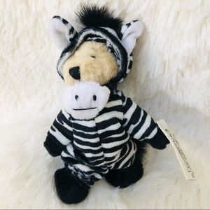 ZEBRA STRIPES Wee Bear Village Ganz Vintage
